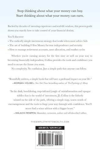The Simple Path to Wealth: Your Road Map to Financial Independence and a Rich, Free Life